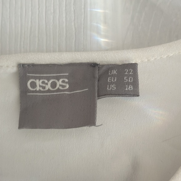 ASOS floral embroidered chiffon midi peasant dress - Picture 3 of 9